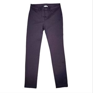 Garnet‎ Hill Pants Dress Trousers Brown Slim Straight Leg Stretch Pockets 6